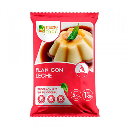 Flan con Leche Bocado 1 kg MacroFood (5 unidades)