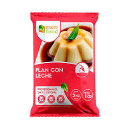 Flan con Leche Caramelo 1 kg MacroFood (5 unidades)