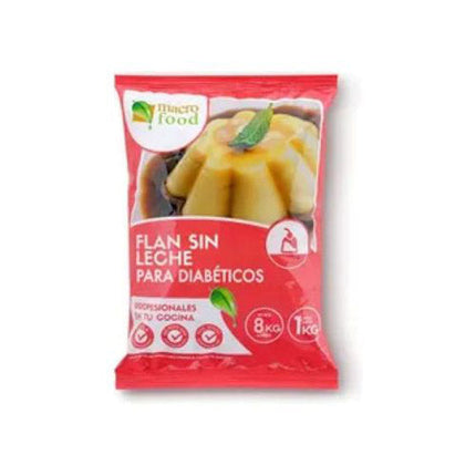 Flan Diabetico Vainilla 1 kg MacroFood (5 unidades)