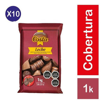 Cobertura Leche Costa 10 kg Carozzi