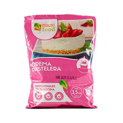 Crema Pastelera 1 kg MacroFood, 5 unidades