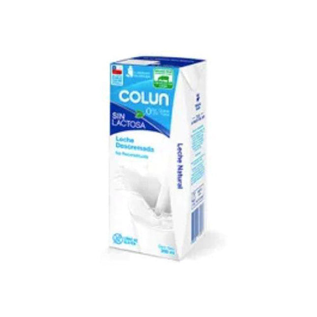 Leche 200 ml sin lactosa Colun, 6 unidades
