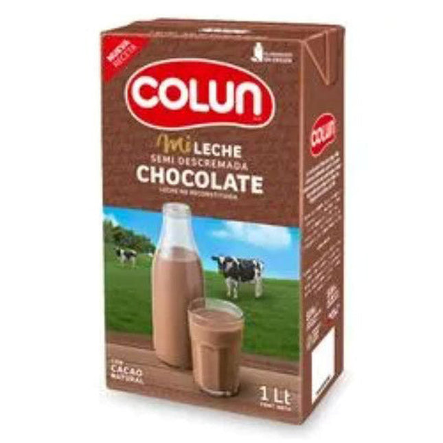 Leche Chocolate 1 lt Colun, 12 unidades