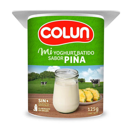 Yoghurt Batido 125 gr Sabores Colun, 48 unidades