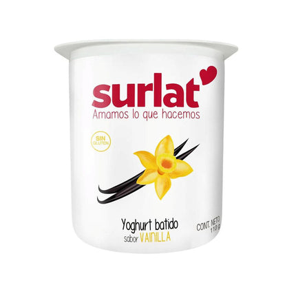 Yoghurt Batido Sabores 110 gr Surlat, 48 unidades