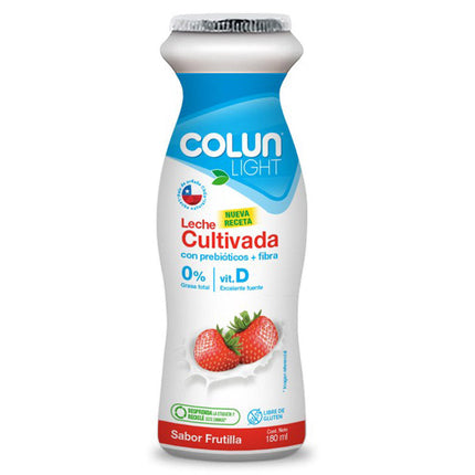 Leche Cultivada Light 1 lt Colun, 6 unidades