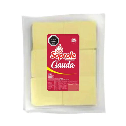 Queso Gouda Laminado 1 kg Soprole, 9 unidades