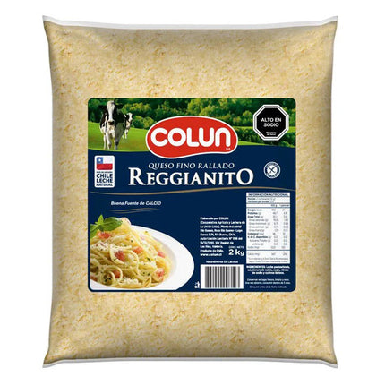 Queso Rallado 2 kg Reggianito, unidad