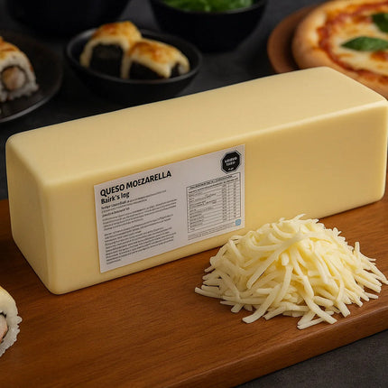 Queso Mozzarella Barra 3,5 kg Quillayes, 6 unidades