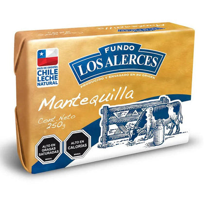 Mantequilla 250 gr Los Alerces, 8 unidades