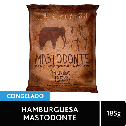 Hamburguesa Mastodonte 185 gr Agrosuper , 40 Flow Pack, 1 cj