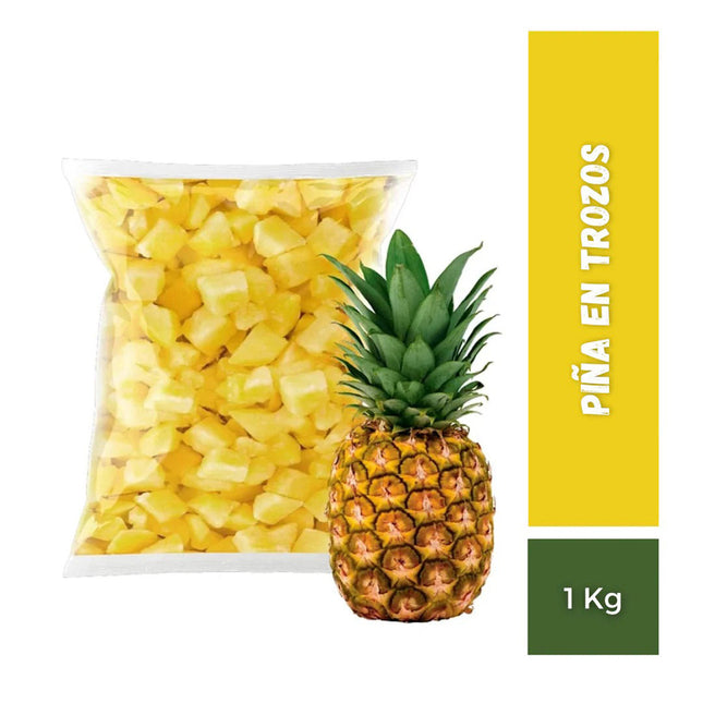 Piña Trozos cg 1 kg, Interagro, 4 unidades