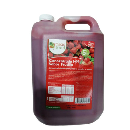 Concentrado Frambuesa 5 lt MacroFood, 5 unidades