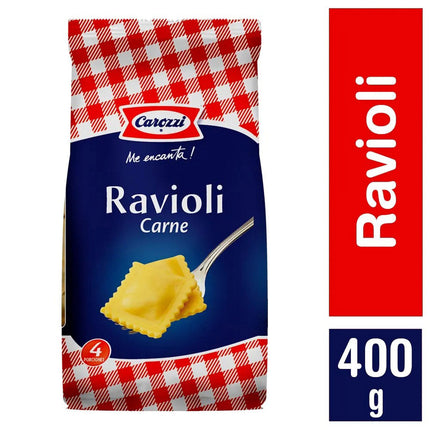 Ravioli Carne 400 gr Caja 12 unid Carozzi