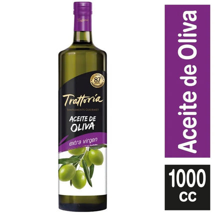 Aceite Oliva 1 lt Trattoria, 12 unidades