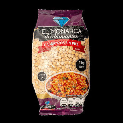 Garbanzos Pelados 1 kg El Monarca, 10 unidades
