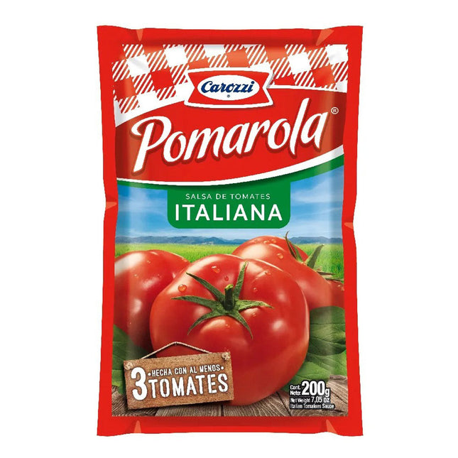 Salsa Tomate 200 ml Italiana Pomarola 24 unid