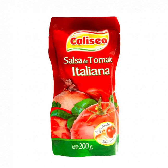 Salsa Tomate 200 ml Italiana Coliseo, 36 unid