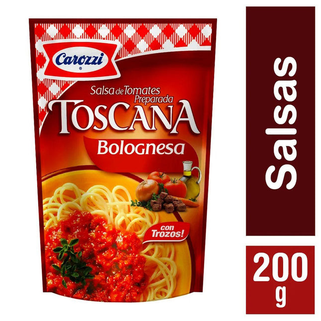 Salsa Toscana Bolognesa 200 ml Carozzi 24 unid
