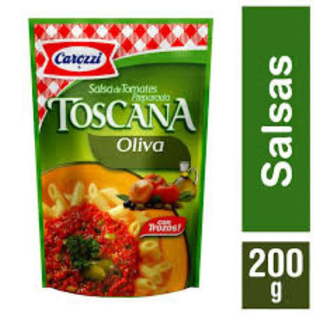 Salsa Toscana Oliva 200 ml Carozzi 24 unid