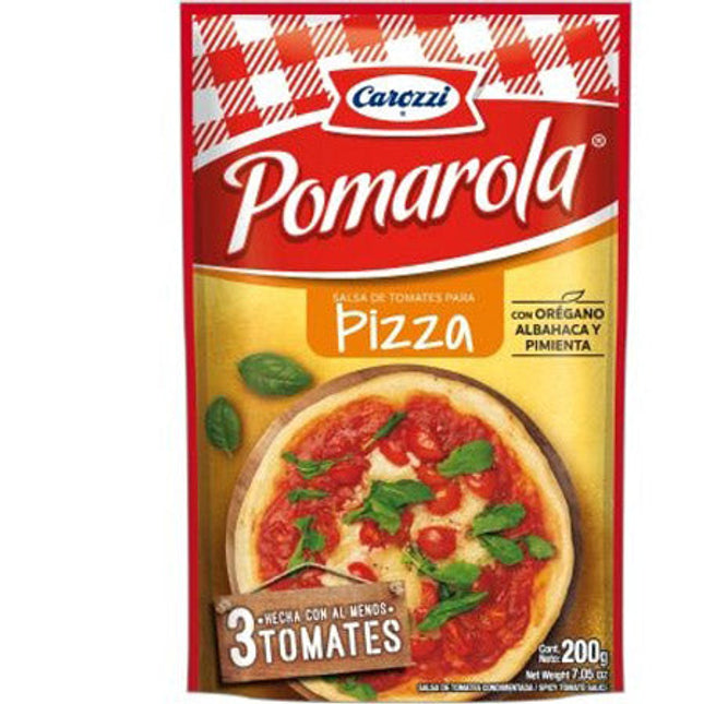 Salsa Pomarola Pizza 200 ml Carozzi, 24 unid