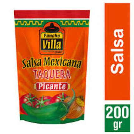 Salsa Taquera Picante 200 ml Pancho Villa , 24 unid