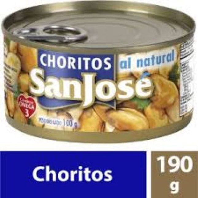 Chorito Entero al Agua 190 gr San Jose, 48 unid