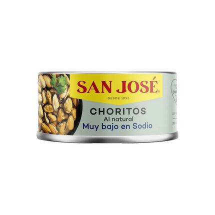 Choritos Bajo en Sodio 190 gr San Jose, 48 unid