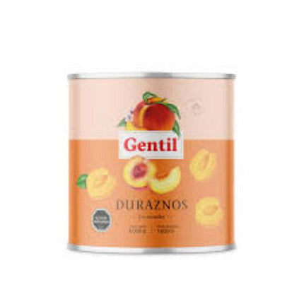 Duraznos en Mitades 3 kg Gentil (6 unid)
