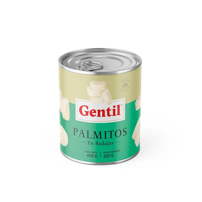 Palmitos en Rodaja 400 gr Gentil (24 unid)