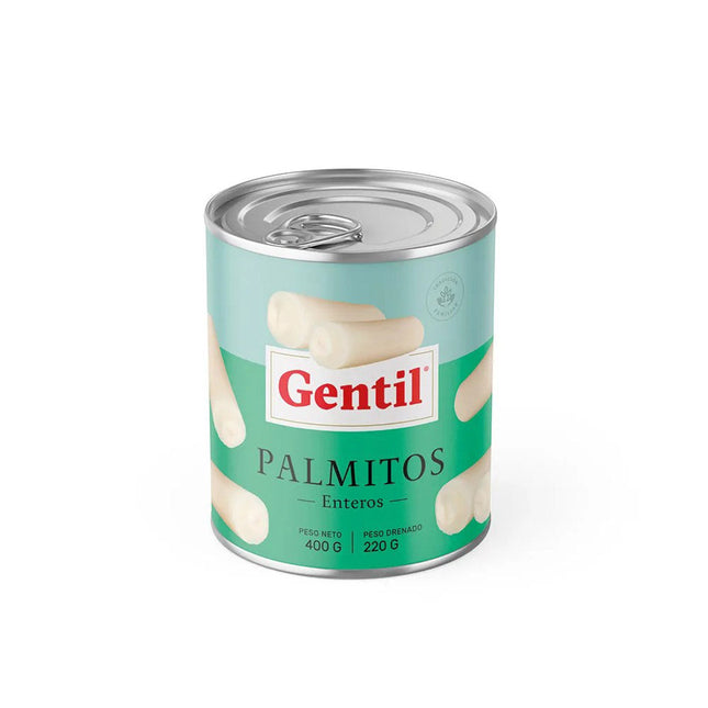 Palmitos Enteros 400 gr Gentil (24 unid)