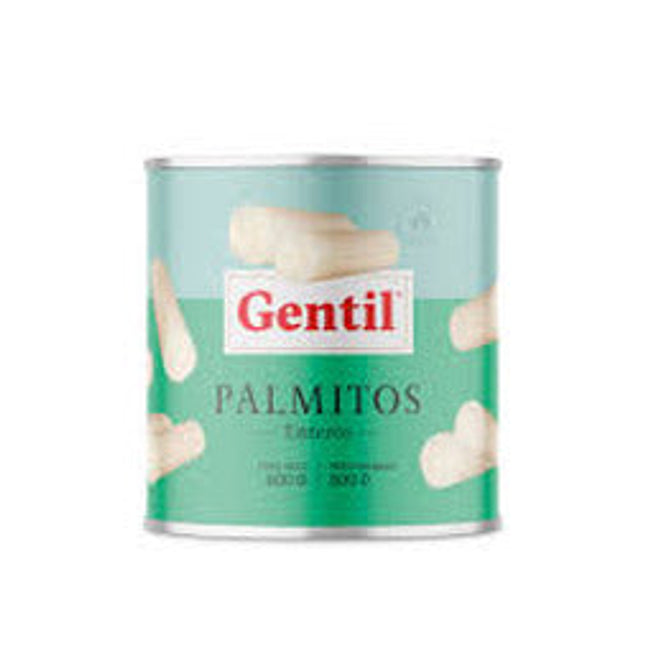 Palmitos Enteros 800 gr Gentil (12 unid)