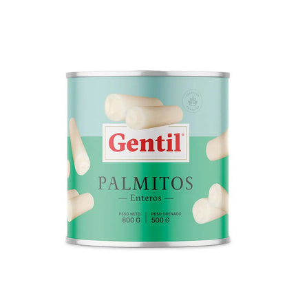 Palmitos en Rodaja 800 gr Gentil (12 unid)