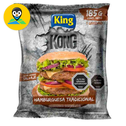 Hamburguesas Vacuno King Kong 185 gr Agrosuper , 40 unid
