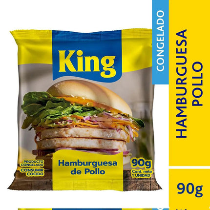 Hamburguesa de Pollo 80 gr King, 56 unid