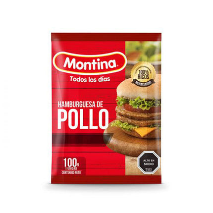 Hamburgursa Pollo 100 gr Montina, 56 unid