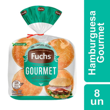 Pan Hamburguesas 650 gr Fuchs, 10 unidades