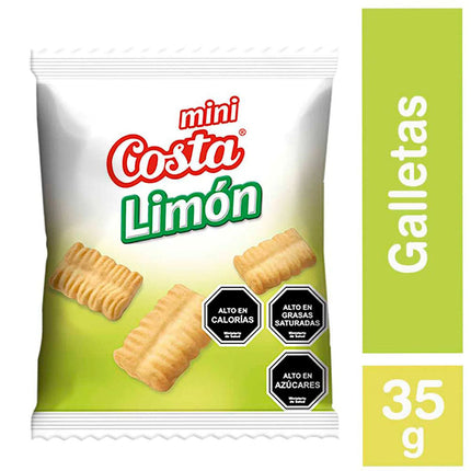 Galletas Mini Limon 35 gr  Carozzi, 30 unidades