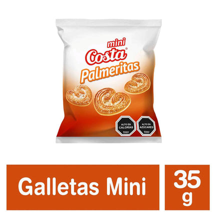 Galletas Mini Palmerita 35 gr  Carozzi, 30 unidades
