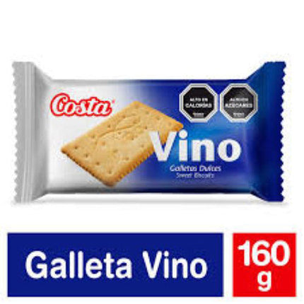 Galletas Vino 160 gr Costa, 32 unidades