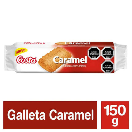 Galletas Caramel 150 gr Costa, 24 unidades