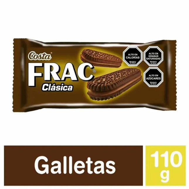 Galletas Frac 110 gr ( Capuccino,Frutilla, Chocolate, Clasica, Naranja, Vainilla)  Costa, 36 unidades