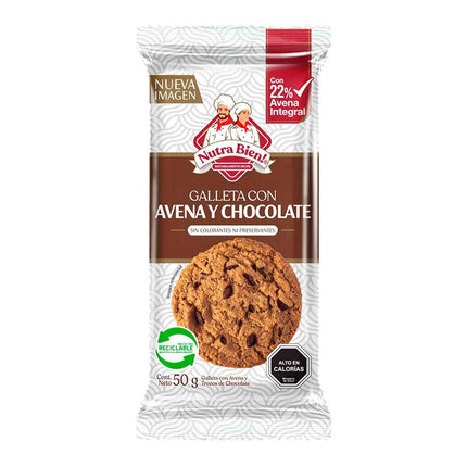 Galleta Avena Chocolate 50 gr Dy NUR Nutrabien