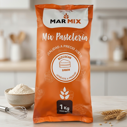 Queque Muffins Vainilla 1 kg Marmix, 10 unidades