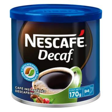 Nescafe Descafeinado 170 gr, 5 unid