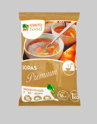 Sopa de Carne con Arroz 1 kg MacroFood (5 unidades)