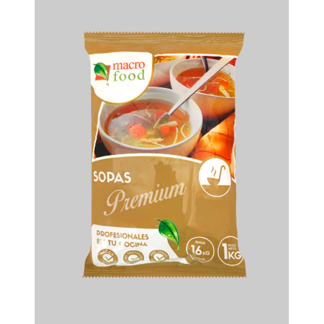 Sopa de Carne con Arroz 1 kg MacroFood (5 unidades)